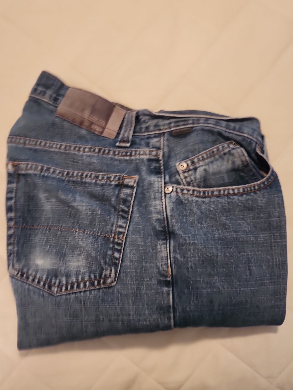 Claiborne Men's Faded Blue Straight-Leg Jeans